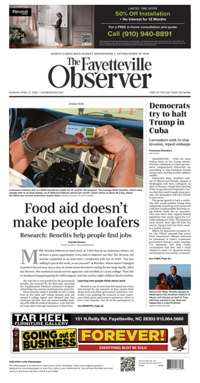 Cover of The Fayetteville Observer