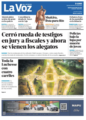 Cover of La Voz del Interior