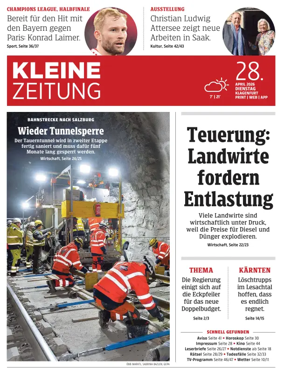 Cover of Kleine Zeitung Kaernten