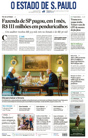 Cover of O Estado de S. Paulo