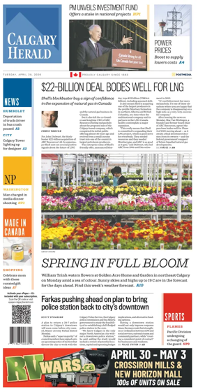 Cover of Calgary Herald