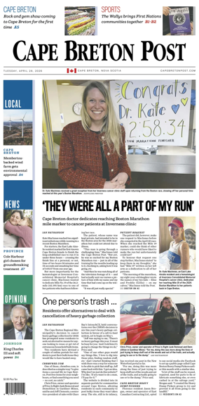 Cover of Cape Breton Post