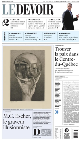 Cover of Le Devoir