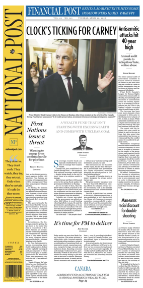 Cover of National Post - (Latest Edition)