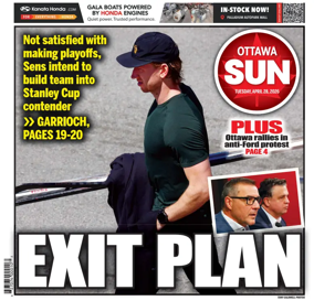 Cover of Ottawa Sun