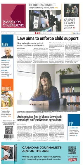 Cover of Saskatoon StarPhoenix