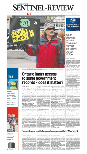 Cover of Sentinel-Review (Woodstock)