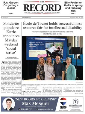 Cover of Sherbrooke Record