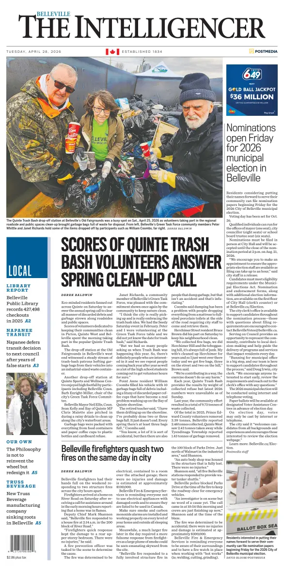 Cover of The Intelligencer (Belleville)