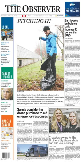 Cover of The Observer (Sarnia)
