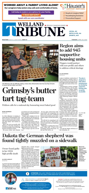 Cover of The Welland Tribune