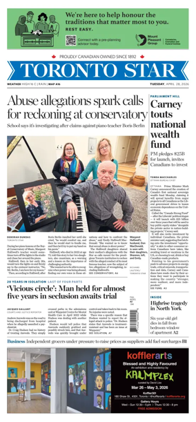 Cover of Toronto Star