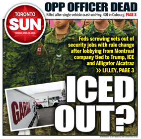 Cover of Toronto Sun
