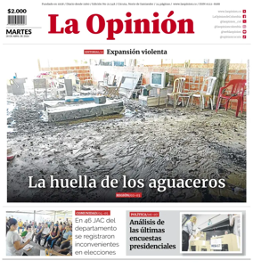 Cover of La Opinion