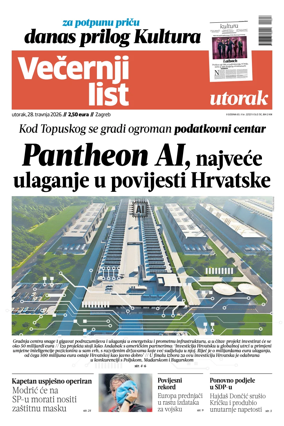 Cover of Vecernji list - Zagreb