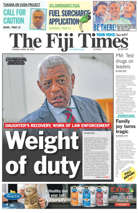 Cover of The Fiji Times