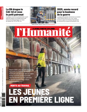 Cover of L'HUMANITE