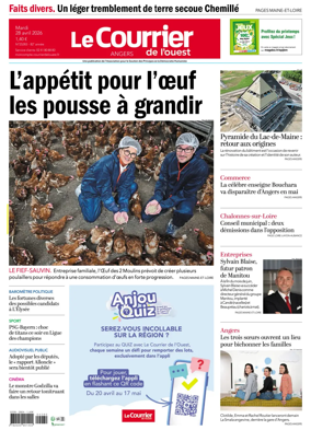 Cover of Le Courrier de l’Ouest (Angers)