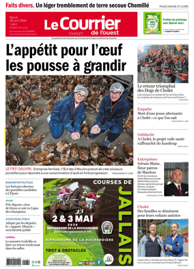Cover of Le Courrier de l’Ouest (Cholet)