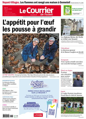 Cover of Le Courrier de l’Ouest (Saumur)