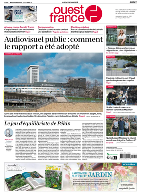 Cover of Ouest France (Auray)