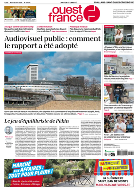 Cover of Ouest France (Challans / Saint-Gilles-Croix-de-Vie)