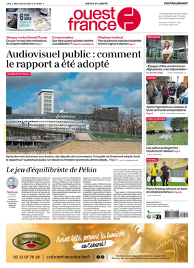 Cover of Ouest France (Chateaubriant)