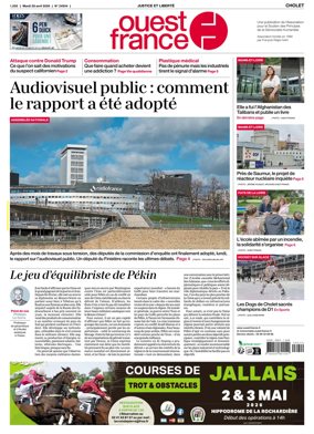 Cover of Ouest France (Cholet)