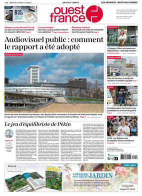 Cover of Ouest France (Les Herbiers / Montaigu)