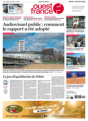 Cover of Ouest France (Redon / Pays de Vilaine)