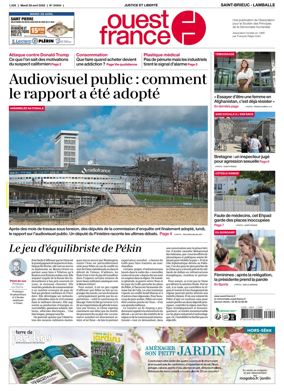 Cover of Ouest-France (Saint-Brieuc Lamballe)