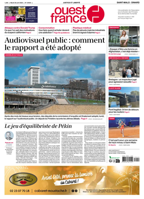 Cover of Ouest France (Saint-Malo)