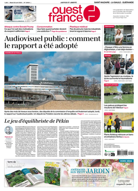 Cover of Ouest France (Saint-Nazaire La Baule Guerande)