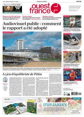 Cover of Ouest France (Sarthe)