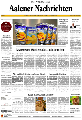 Cover of Aalener Nachrichten