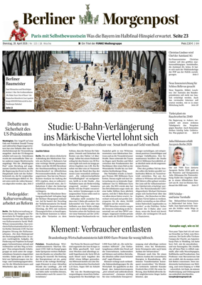 Cover of Berliner Morgenpost