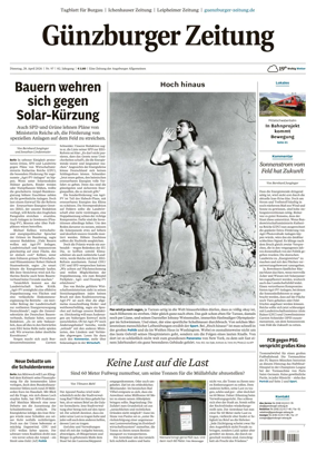 Cover of Guenzburger Zeitung