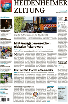 Cover of Heidenheimer Zeitung