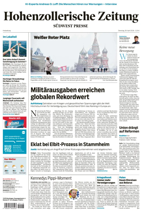 Cover of Hohenzollerische Zeitung