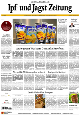 Cover of Ipf- und Jagst-Zeitung