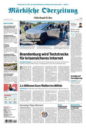 Cover of Markische Oderzeitung Oderland-Echo