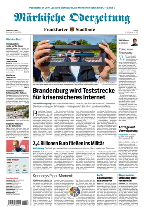 Cover of Markische Oderzeitung Frankfurt (Oder)