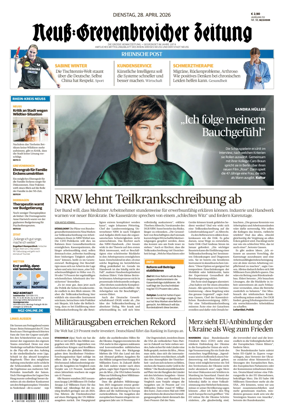 Cover of Neuss-Grevenbroicher Zeitung Neuss