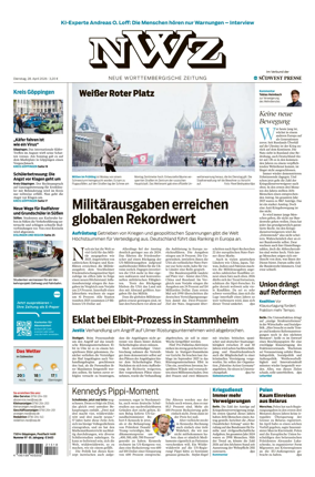 Cover of NWZ – Neue Wurttembergische Zeitung