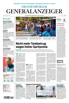 Cover of Oranienburger Generalanzeiger