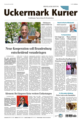 Cover of Prenzlauer Zeitung