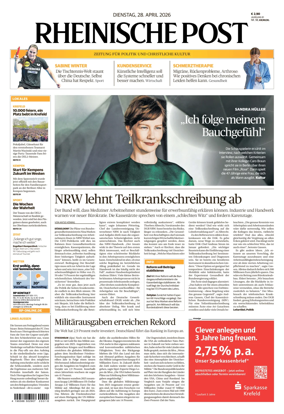 Cover of Rheinische Post Krefeld Kempen