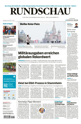 Cover of Rundschau fur den Schwabischen Wald – Der Kocherbote