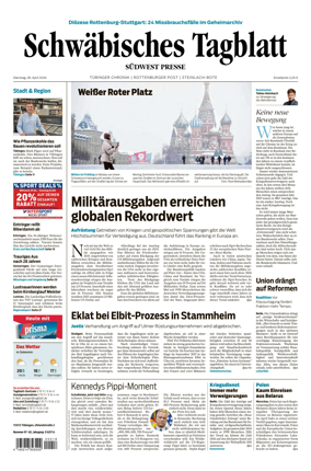Cover of Schwabisches Tagblatt - Tubinger Chronik