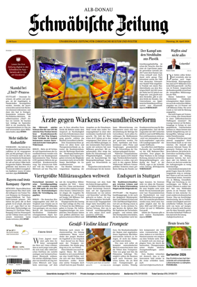 Cover of Schwabische Zeitung (Alb-Donau)
